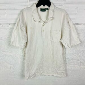 Outer banks Men's White cotton Polo Shirt size XL